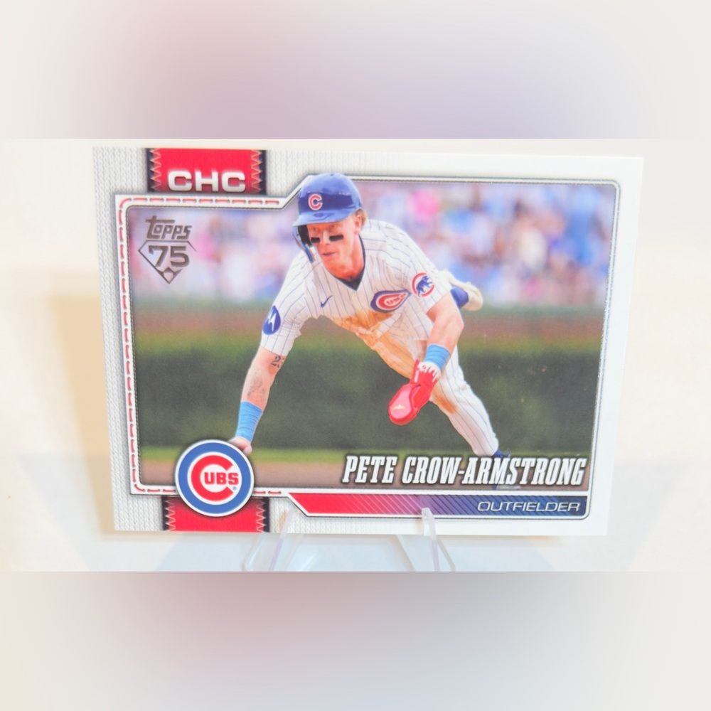 2025 Topps 75 Pete Crow-Armstrong # 196 Outfielder Cubs